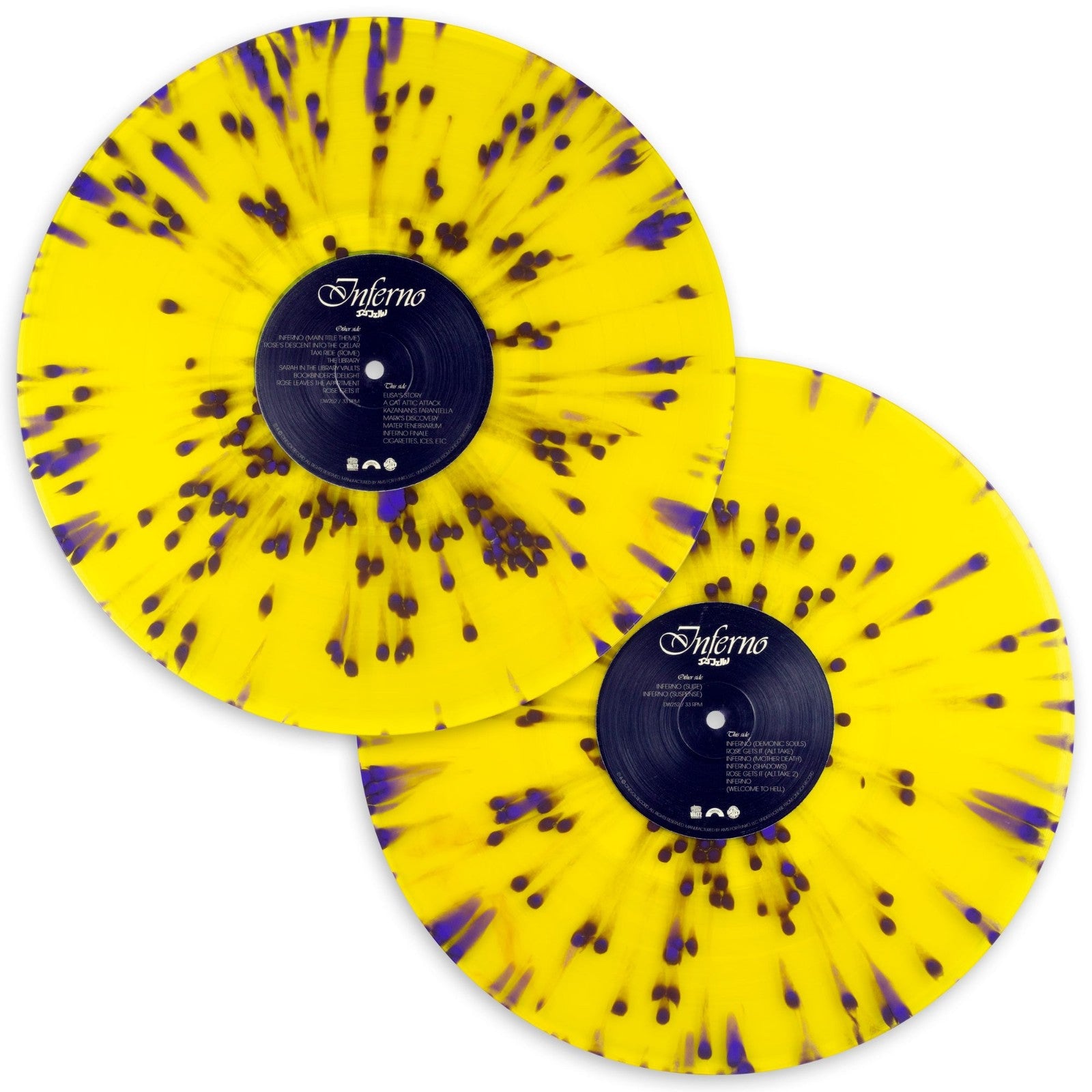 Inferno Movie Soundtrack 2x LP Mondo Color Splatter Vinyl Dario Argento Horror