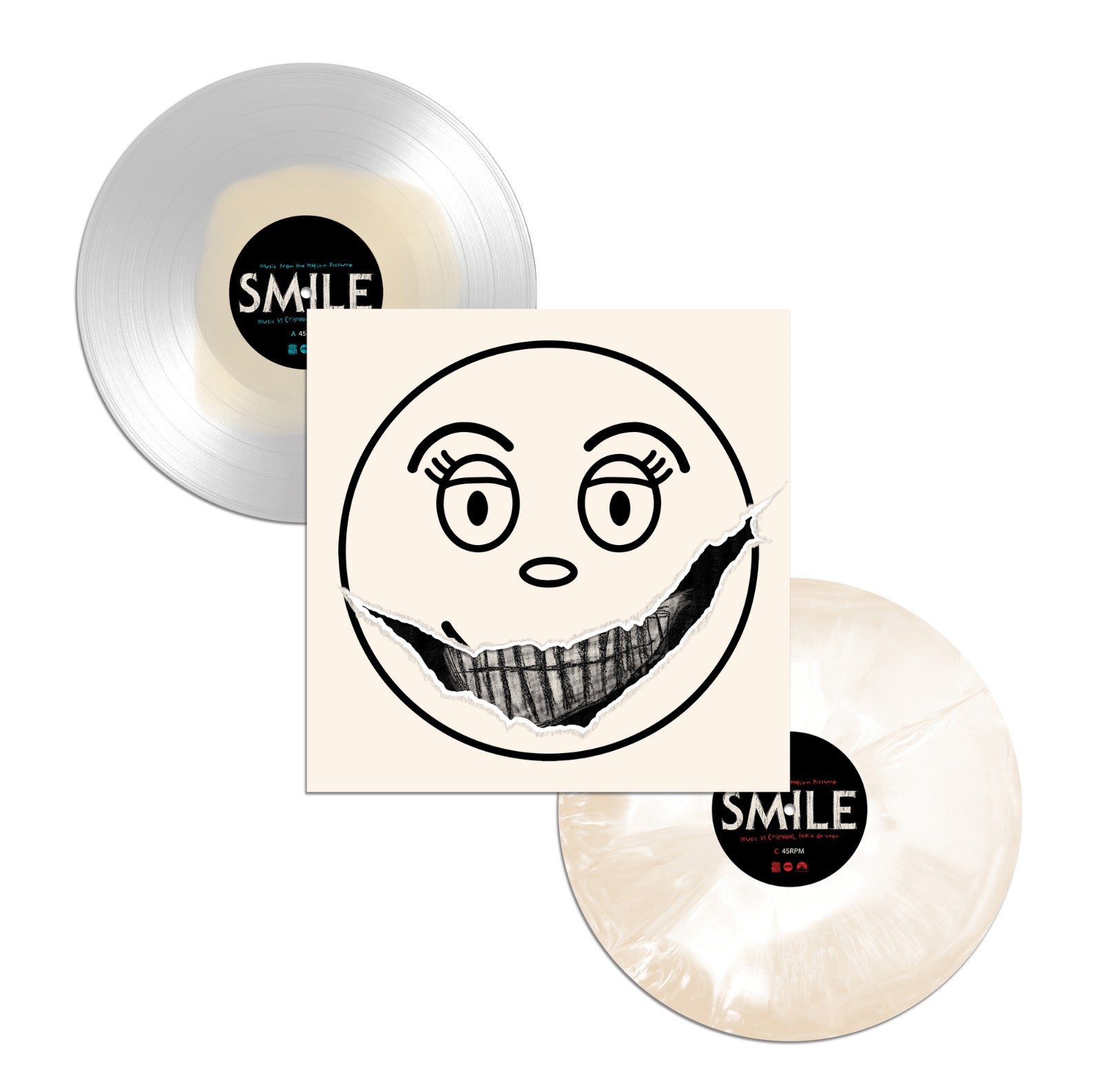 Smile Original Motion Picture Vinyl Soundtrack 2 LP Pearly White Limited HORROR