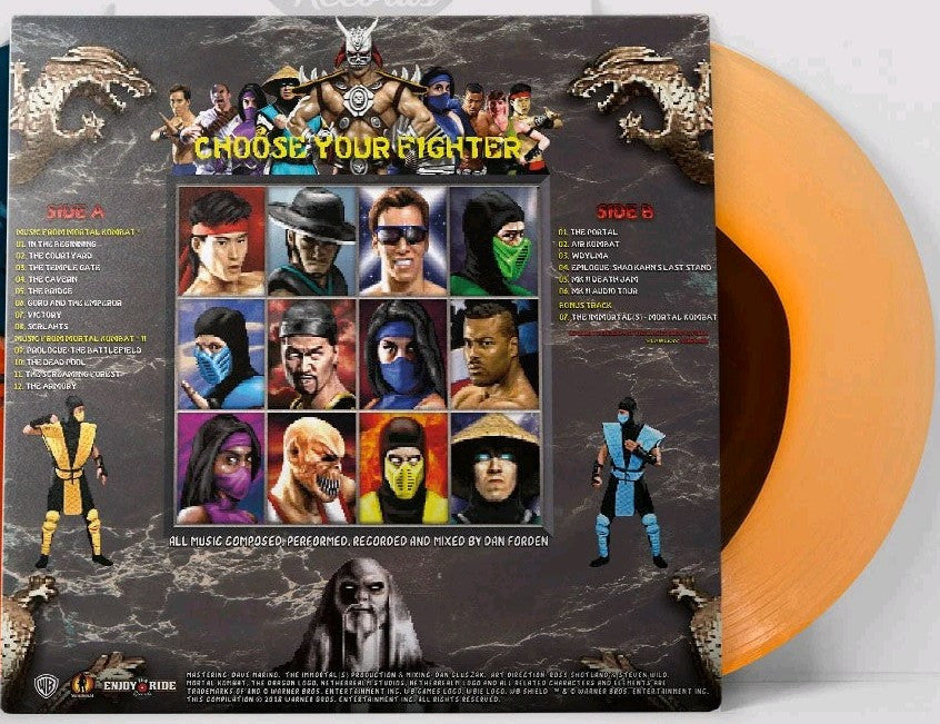 MORTAL KOMBAT I & II - Soundtrack, Ltd COLORED VINYL LP Gatefold Sealed! MK1 MK2