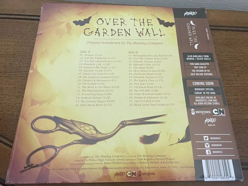 Over The Garden Wall Original Soundtrack LP Mondo Harvest Festival Variant NEW