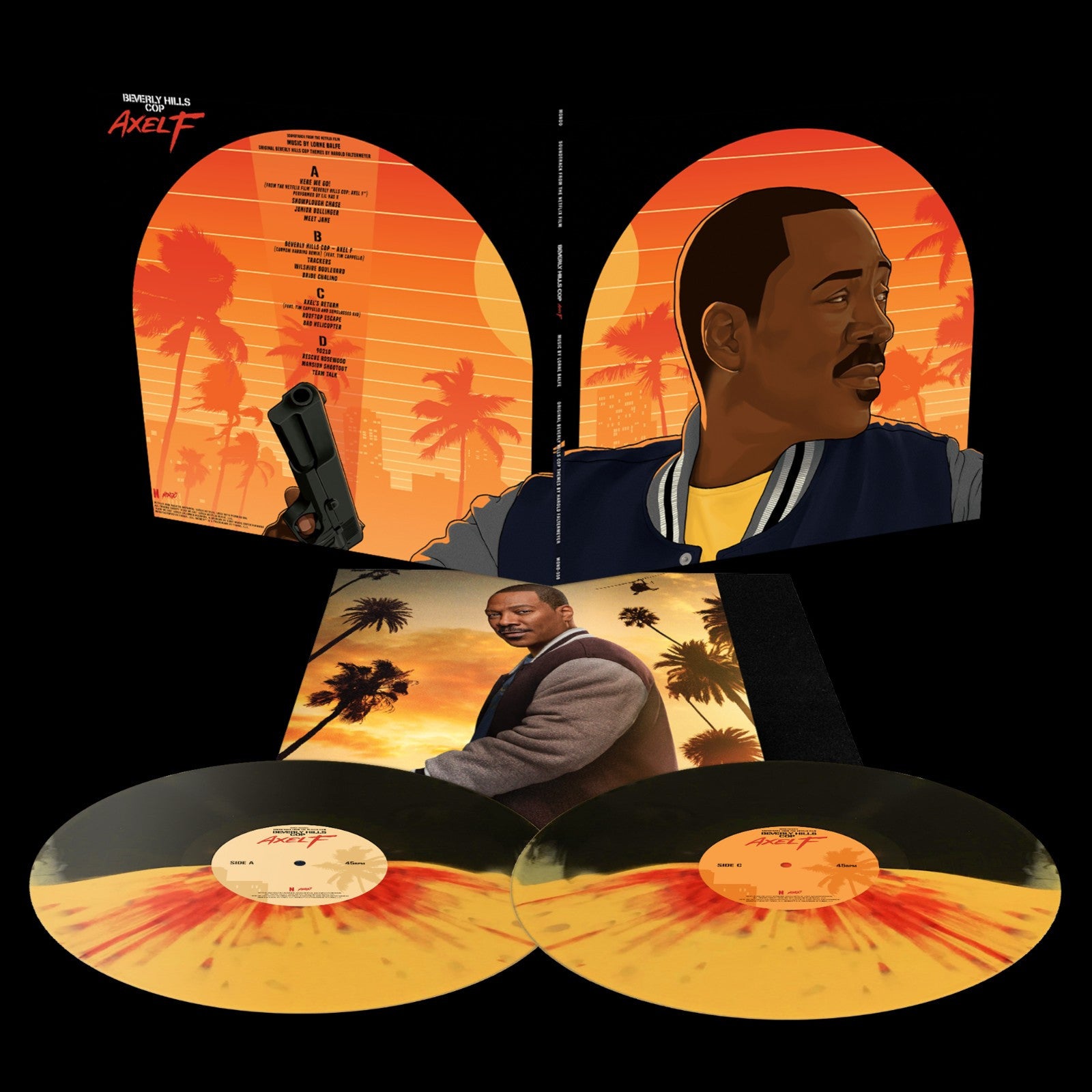 Beverly Hills Cop: Axel F - Soundtrack Netflix Film 2X LP 90210 COLORED VINYL