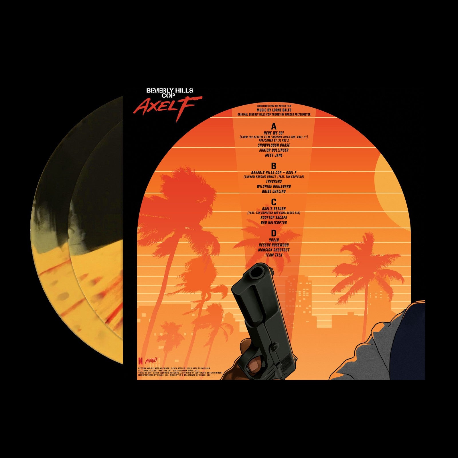 Beverly Hills Cop: Axel F - Soundtrack Netflix Film 2X LP 90210 COLORED VINYL