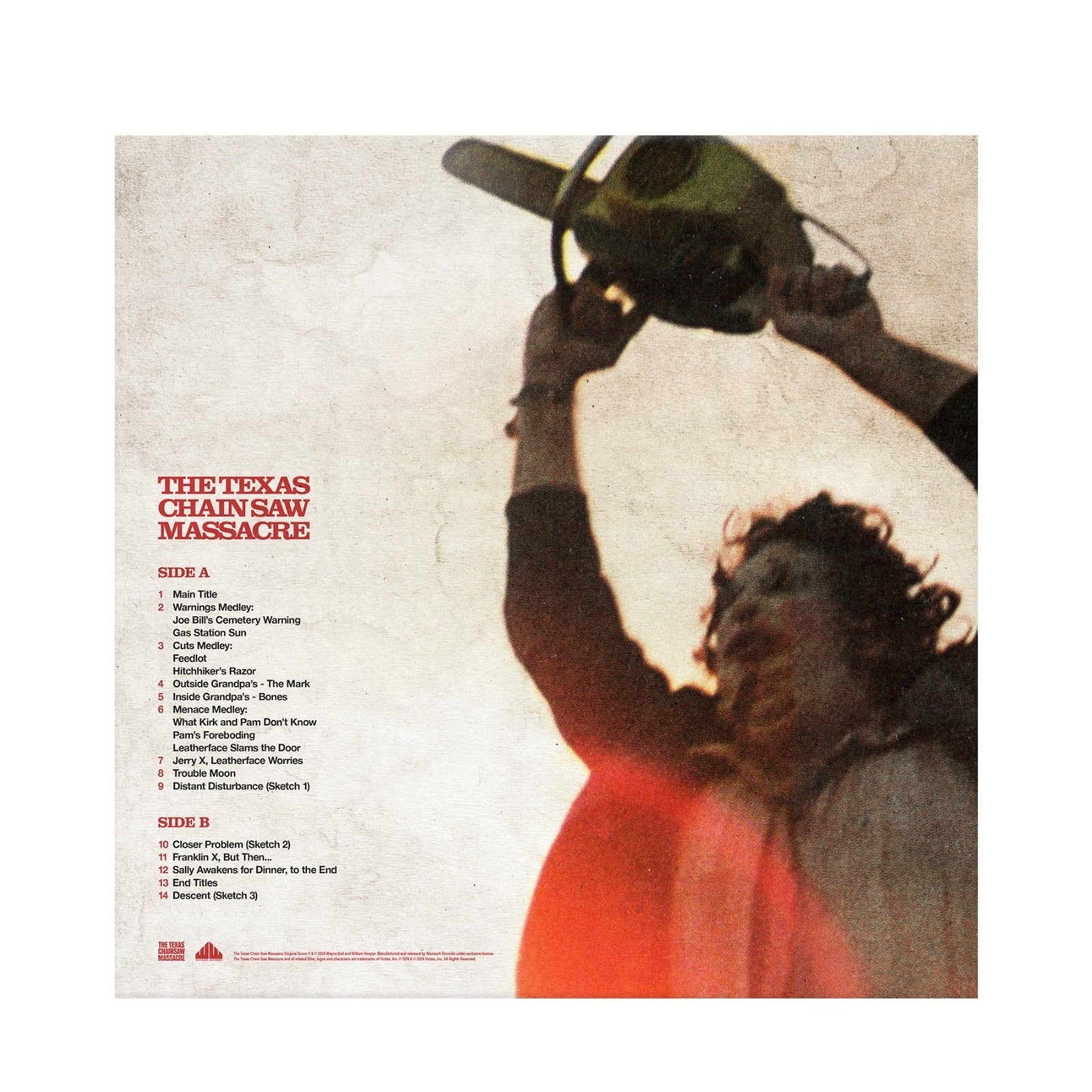 The Texas Chain Saw Massacre 1974 Soundtrack 50th Anniversary VINYL LP 1st Press